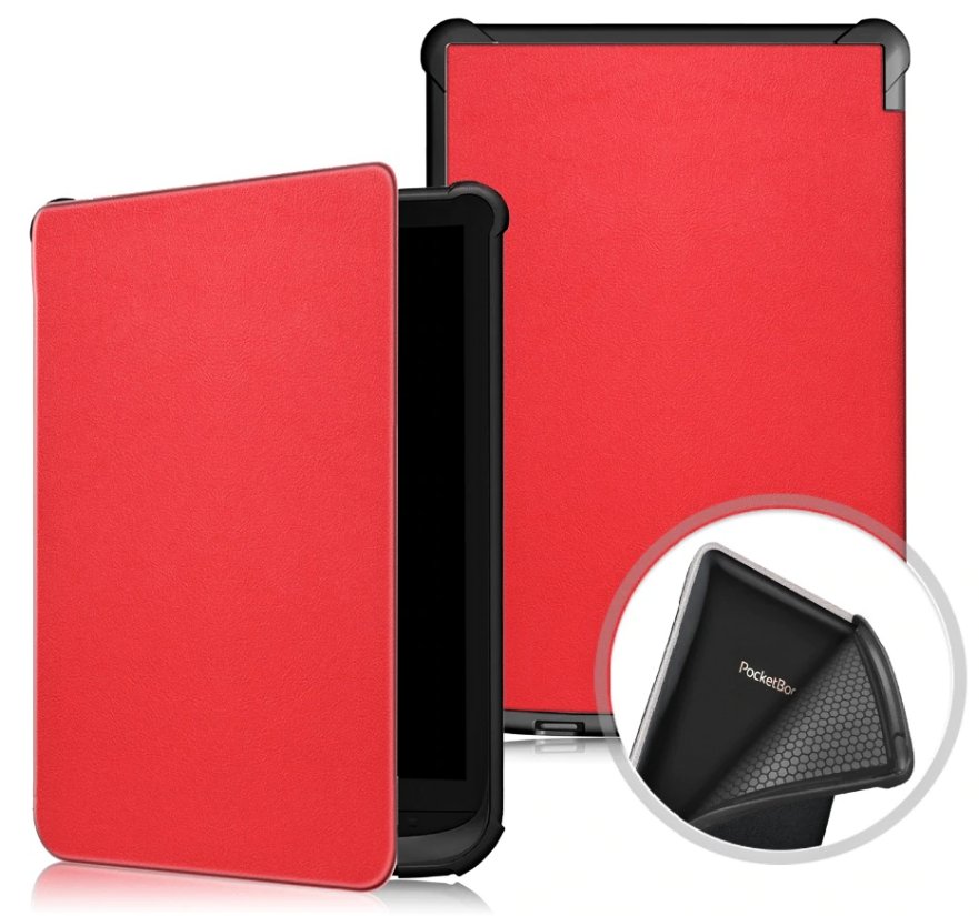 Durable Lock DL1245 - púzdro pre Pocketbook 616 / 617 / 618 / 627 / 628 / 632 / 633 - červené