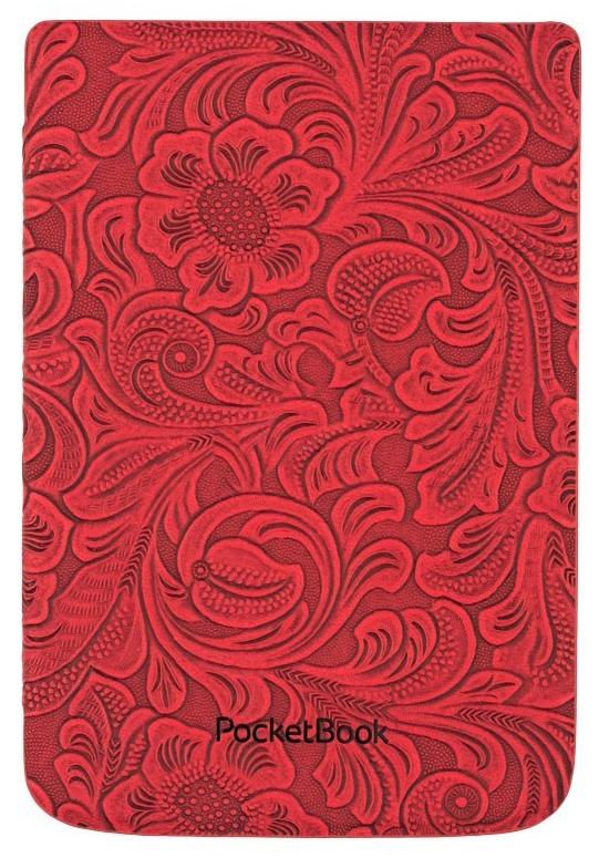 Pocketbook HPUC-632-R-F Shell RED flowers pre Pocketbook 616 / 627 / 628 / 632 / 633 púzdro