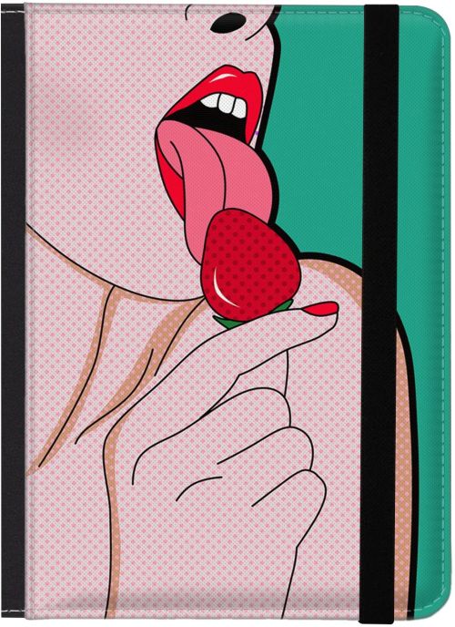 Caseable C10-FS univerzálne púzdro pre čítačky kníh - motív Face Strawberrry