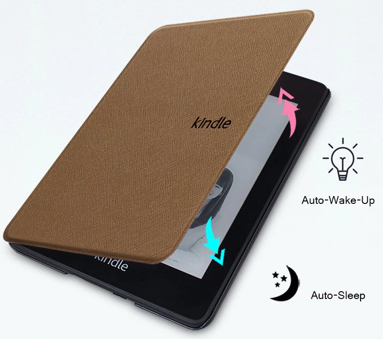 Durable Lock DL-1284 - púzdro pre Amazon Kindle 2020/2019 - hnedé