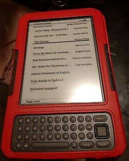 Amazon Kindle 3 Keyboard FORTRESS FT122 červené púzdro