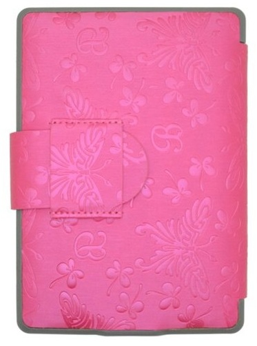Obal na čítačku Amazon Kindle Paperwhite 1, 2, 3 Butterfly KPB01 - Durable Lock, tmavo ružové