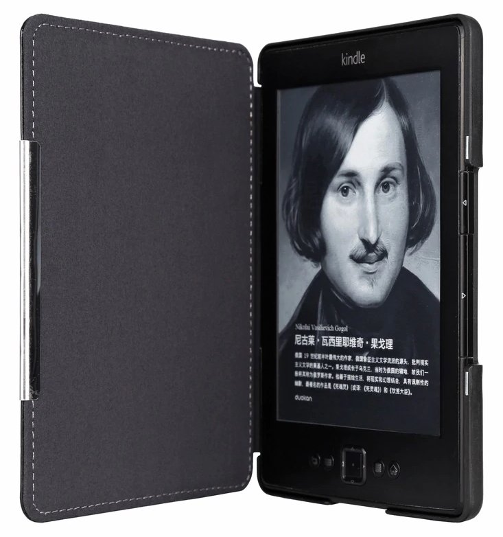 Obal na čítačku Amazon Kindle 4/5 Durable Lock - AKF02 - čierne. magnet