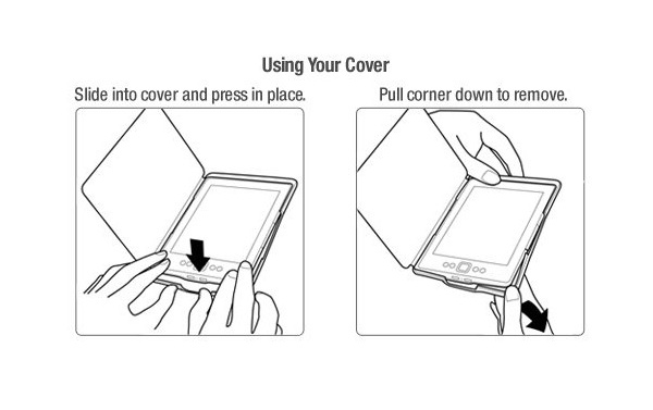 Amazon Kindle 4,5 Hard Back HAB05 - Durable Lock, hnedé, bez stojanu