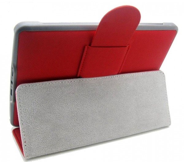 Amazon Kindle 4,5 Hard Back HAB04 - Durable Lock, červené, stojan