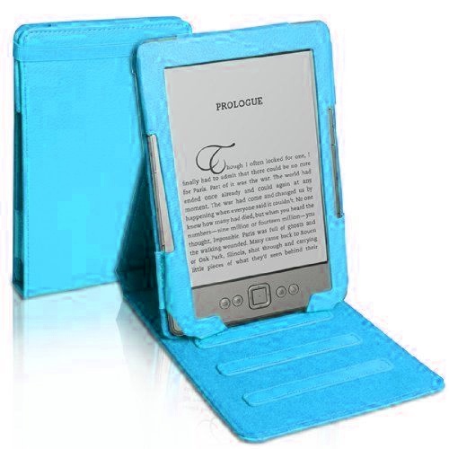 Shield Pro SCA02 Amazon Kindle 4, 5 - polohovateľný stojan, púzdro svetlo modré
