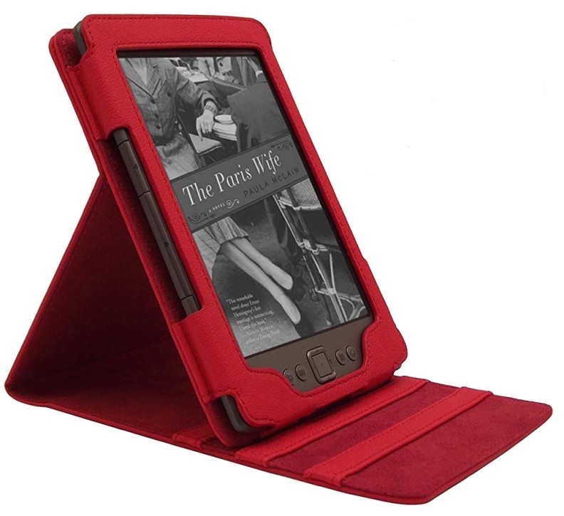 Shield Pro SCA01 Amazon Kindle 4, 5 - polohovateľný stojan, puzdro červené