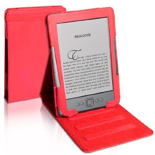Shield Pro SCA01 Amazon Kindle 4, 5 - polohovateľný stojan, puzdro červené