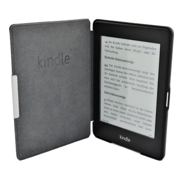 Durable Lock 390 Amazon Kindle 6 - čierne, magnet, AutoSleep