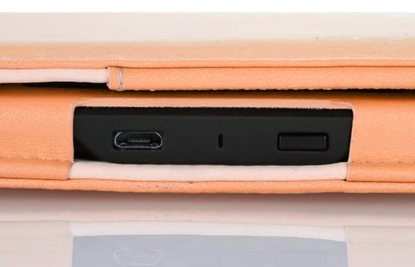 Amazon Kindle 6 FORTRESS FT157 zlaté púzdro - magnet, vrecko