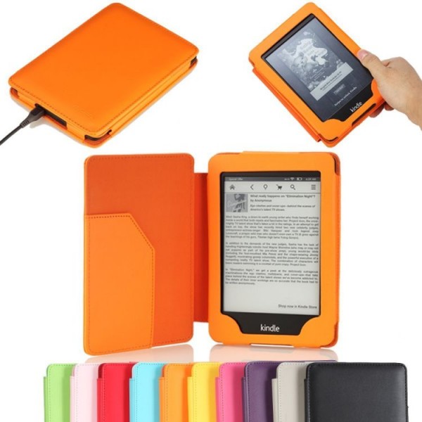 Amazon Kindle 6 FORTRESS FT154 oranžové púzdro - magnet, vrecko