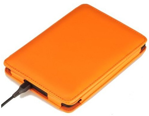 Amazon Kindle 6 FORTRESS FT154 oranžové púzdro - magnet, vrecko