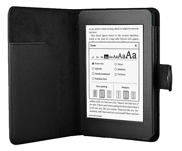 Obal na čítačku Kindle Paperwhite 1, 2, 3 Protect PT136 čierne, magnet, AutoSleep