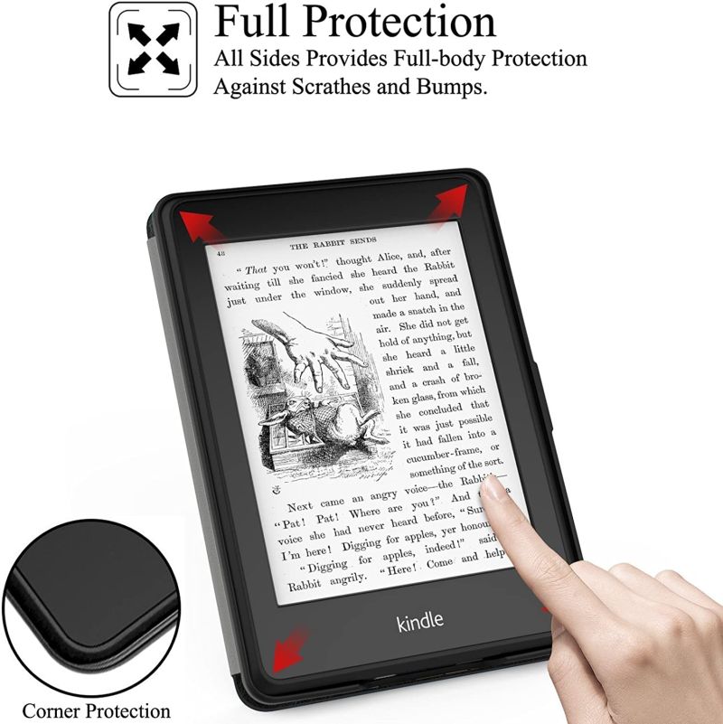 Obal Durable Lock na Kindle Paperwhite 1/2/3 - tmavo ružový