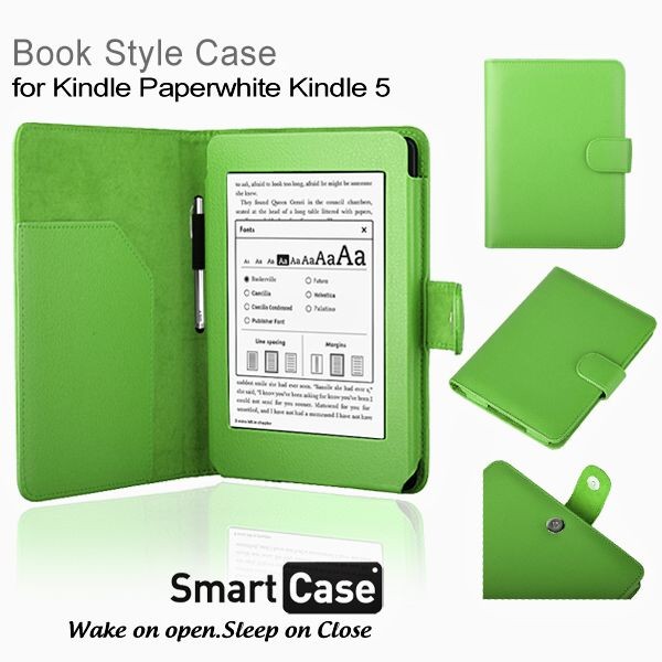 Púzdro pre Amazon Kindle Paperwhite 1, 2, 3 - Protect PT142 - zelené, magnet, AutoSleep