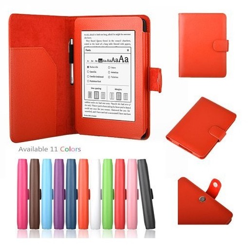 Púzdro pre Amazon Kindle Paperwhite 1, 2, 3 - Protect PT139 - oranžové, magnet, AutoSleep