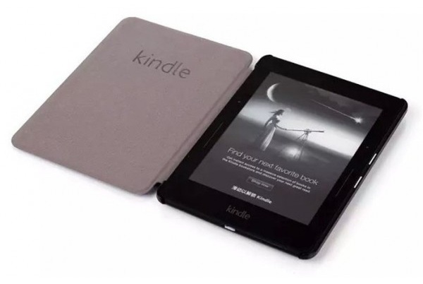 Puzdro Durable Lock pre Amazon Kindle Voyage - čierne, magnet, AutoSleep