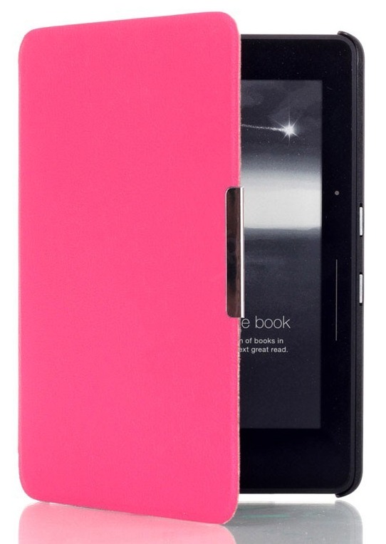 Puzdro Durable Lock pre Amazon Kindle Voyage - ružové, magnet, AutoSleep