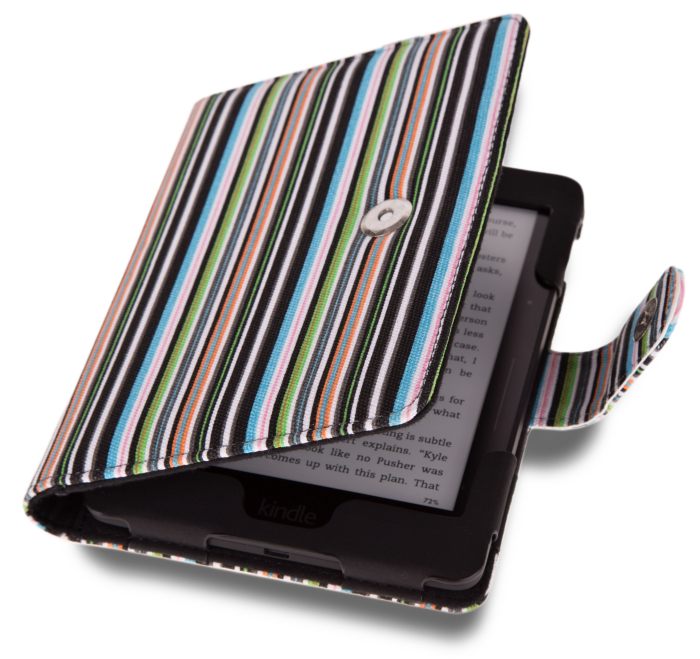 Puzdro Lente Designs pre Amazon Kindle Voyage - motív Midnight Stripes