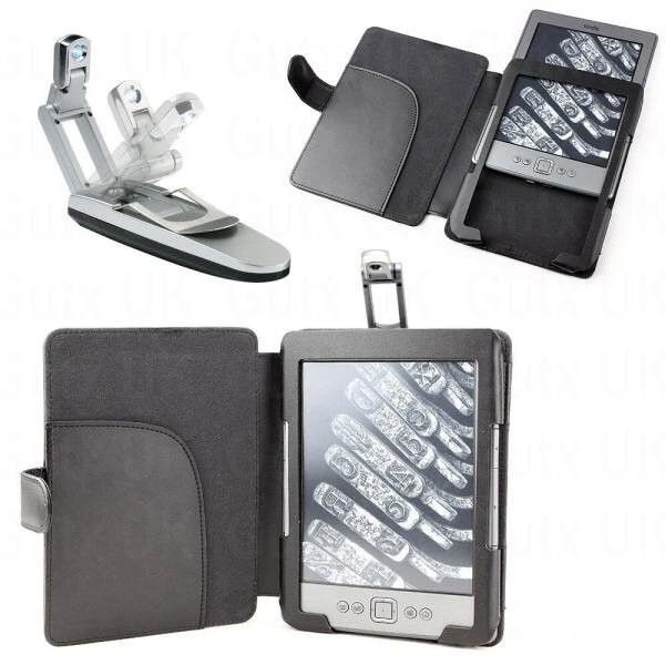 LED lampička - Robotic Clip US-L41, kĺbová, pre všetky čítačky - strieborná