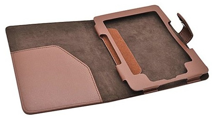 Obal na čítačku Pocketbook 614 / 615 / 622 / 623 / 624 / 625 / 626 / 631 / 640 / 641 - FORTRESS FT142, hnedé, magnet
