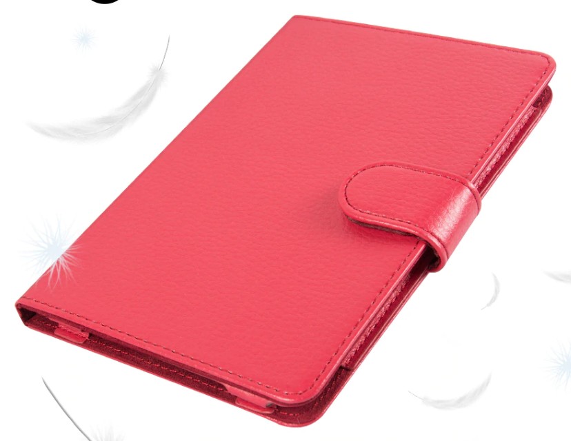 Obal na čítačku Pocketbook 614 / 615 / 622 / 623 / 624 / 625 / 626 / 631 / 640 / 641 - FORTRESS FT140, červené, magnet