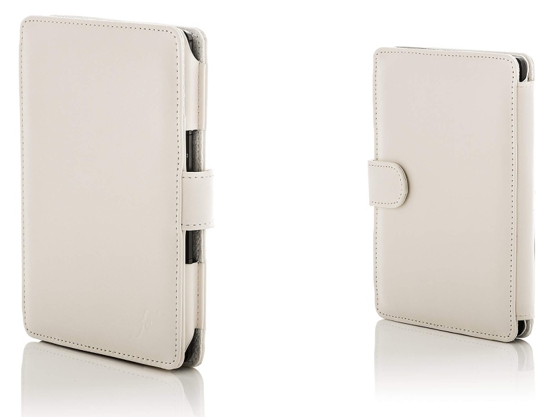 Obal na čítačku Pocketbook 614 / 615 / 622 / 623 / 624 / 625 / 626 / 631 / 640 / 641 - FORTRESS FT138, biele, magnet