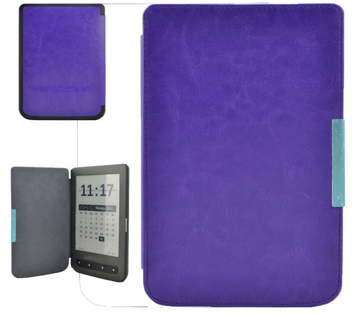 Obal na čítačku Pocketbook 614 / 615 / 624 / 625 / 626 - Durable Lock, fialové, magnet