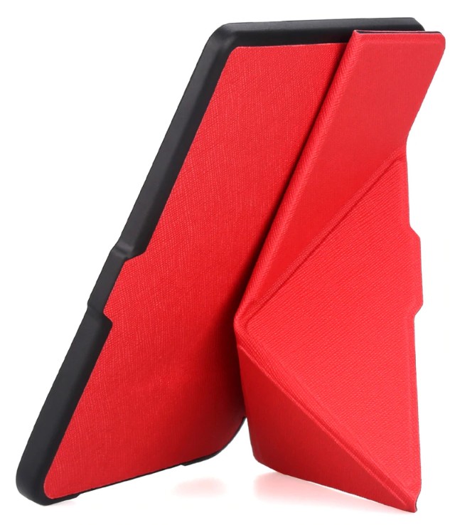 Puzdro Origami Durable Lock pre Pocketbook 614 / 615 / 624 / 625 / 626 - červené, stojan, magnet