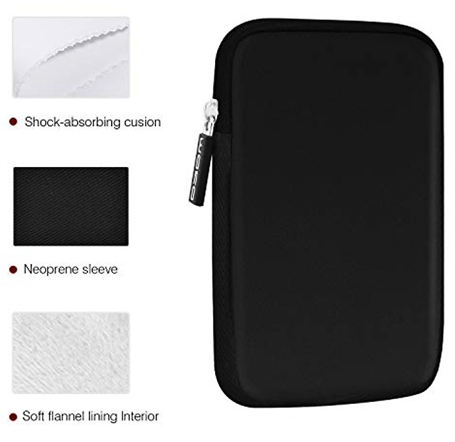 Univerzálne puzdro na zips - Sli-Zip66 - Sleeve Zip puzdro pre všetky čítačky kníh - čierne, neoprén