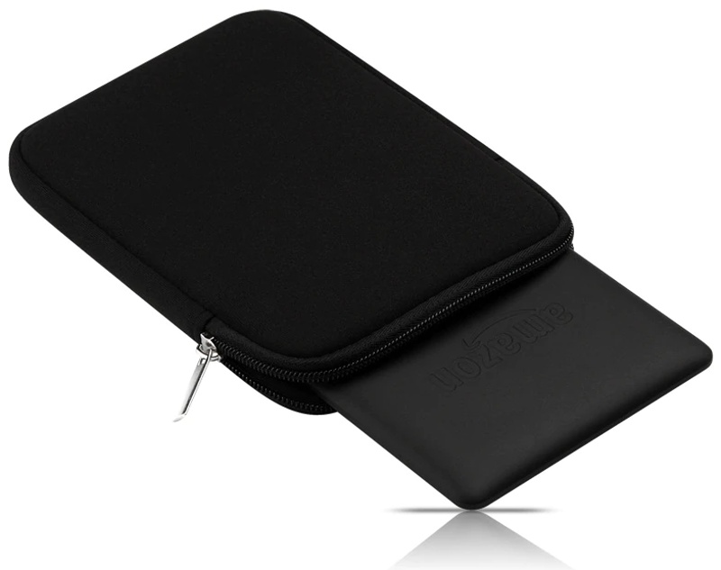 Univerzálne puzdro na zips - Sli-Zip66 - Sleeve Zip puzdro pre všetky čítačky kníh - čierne, neoprén
