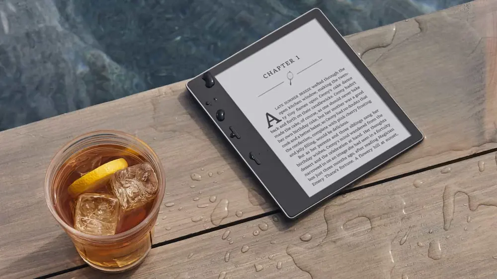 Amazon Kindle Oasis 3 - bez reklám, sivý - 32 GB, WiFi, Bluetooth, IPX8