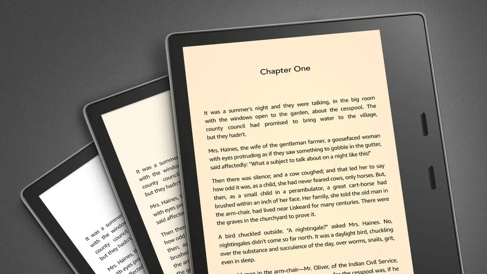 Amazon Kindle Oasis 3 - bez reklám, sivý - 32 GB, WiFi+3G, Bluetooth, IPX8