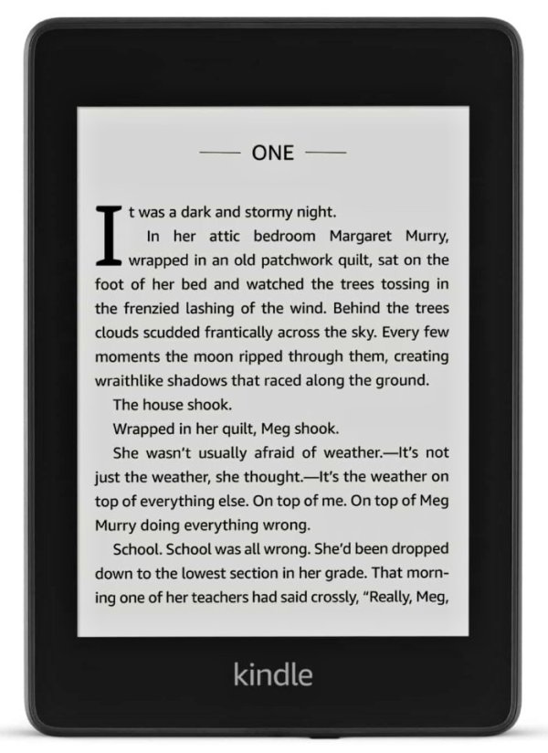 Amazon Kindle Paperwhite 4 - bez reklám, čierny - 8 GB, vodotesný, WiFi, BT, audio