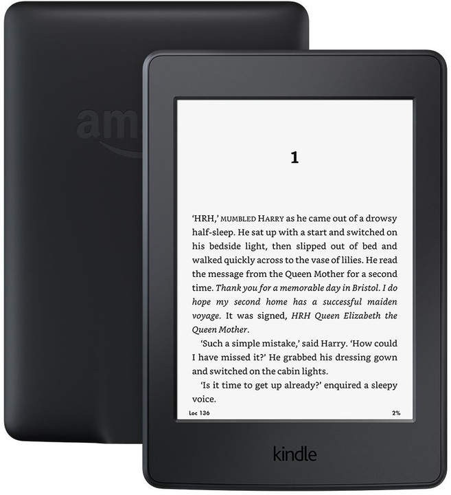 Amazon Kindle Paperwhite 3 - bez reklám, čierny - WiFi, 4 GB