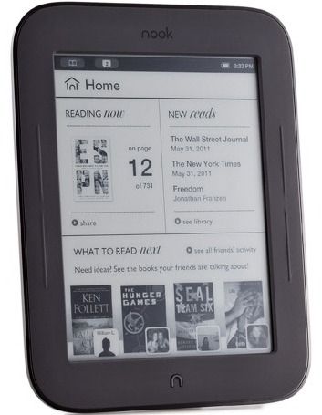 Barnes & Noble Nook Simple Touch - 2 GB, WiFi, čierny