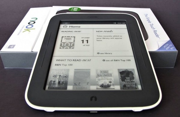 Barnes & Noble Nook Simple Touch - 2 GB, WiFi, čierny
