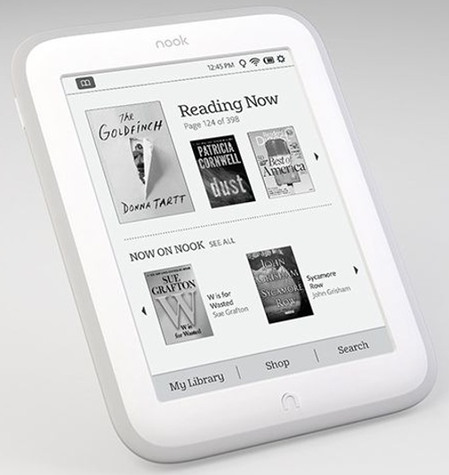 Barnes & Noble Nook Simple Touch GlowLight - 2 GB, WiFi, biely