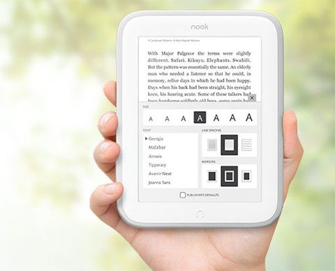Barnes & Noble Nook Simple Touch GlowLight - 2 GB, WiFi, biely