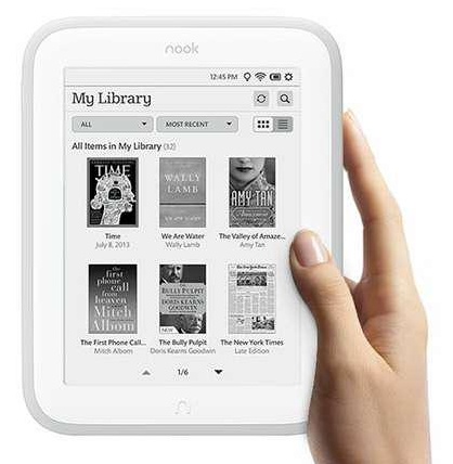 Barnes & Noble Nook Simple Touch GlowLight - 2 GB, WiFi, biely