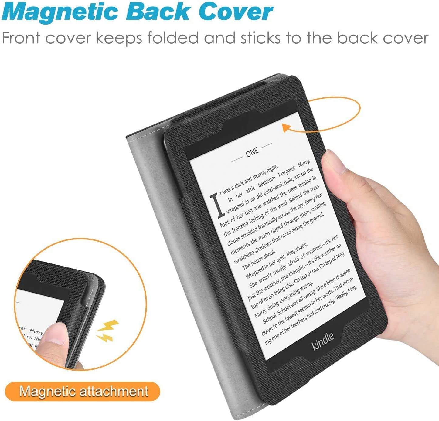 Puzdro Benello SK-07 na Amazon Kindle Touch / 6 / 8 / 2019 / 2020 - čierne (Charcoal Black)
