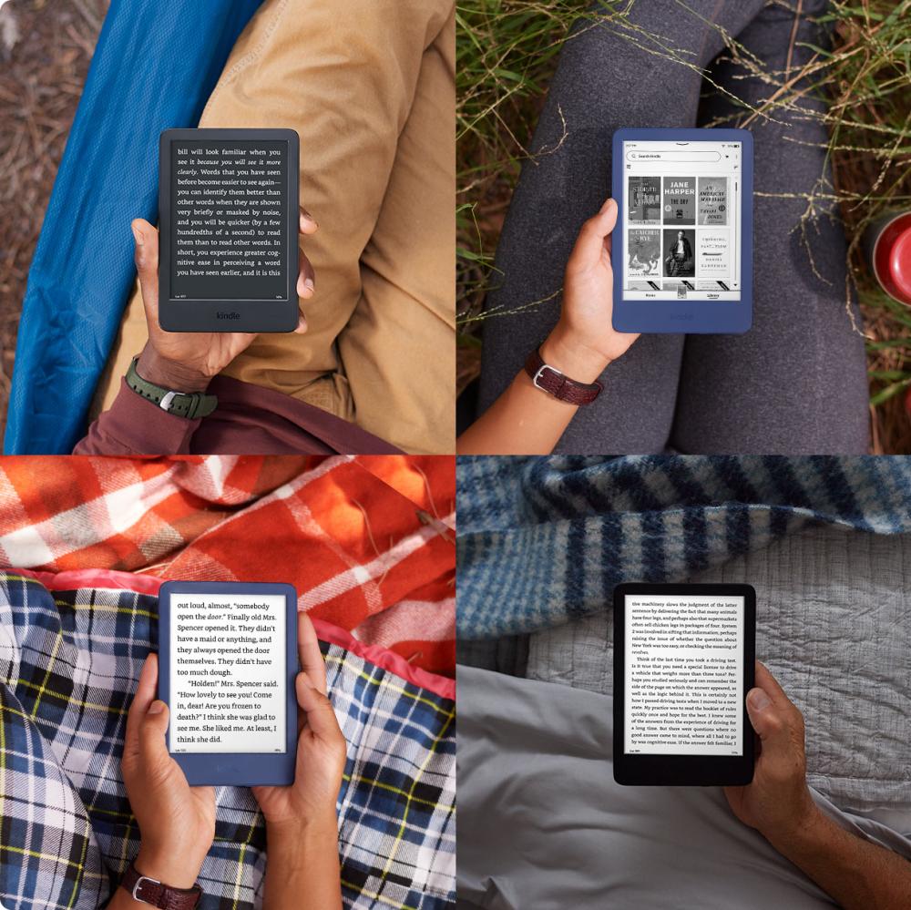 Amazon Kindle 2022 - bez reklám, 16GB - modrý