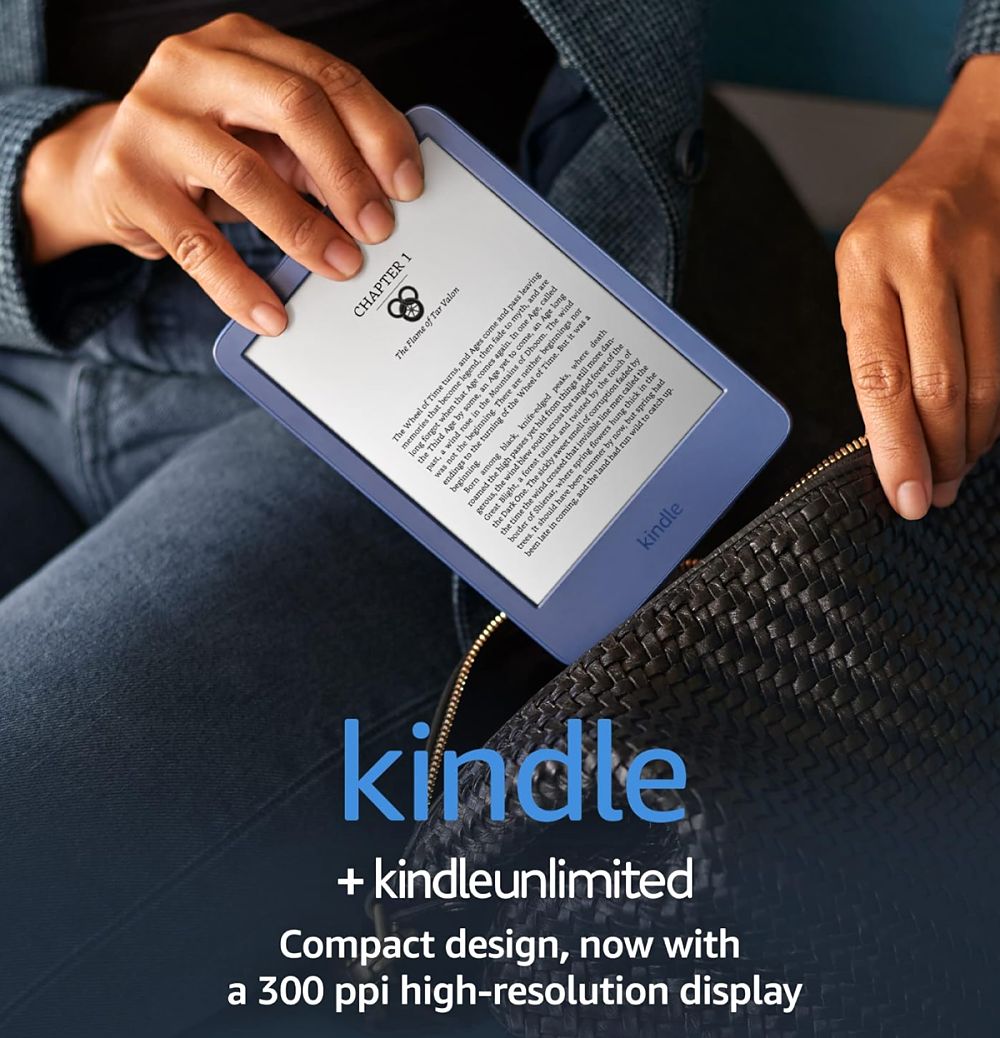Amazon Kindle 2022 - bez reklám, 16GB - modrý