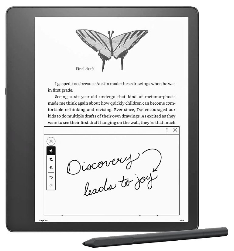 Amazon Kindle Scribe - 16GB, Standard Stylus Pen, bez reklám - čierny