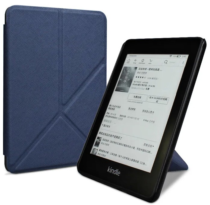 Origami Durable Lock OR48 - púzdro pre Amazon Kindle Paperwhite 4, magnet, stojan - tmavo modré