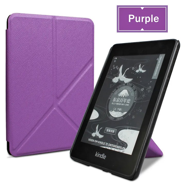 Origami Durable Lock OR54 - púzdro pre Amazon Kindle Paperwhite 5, magnet, stojan - fialové