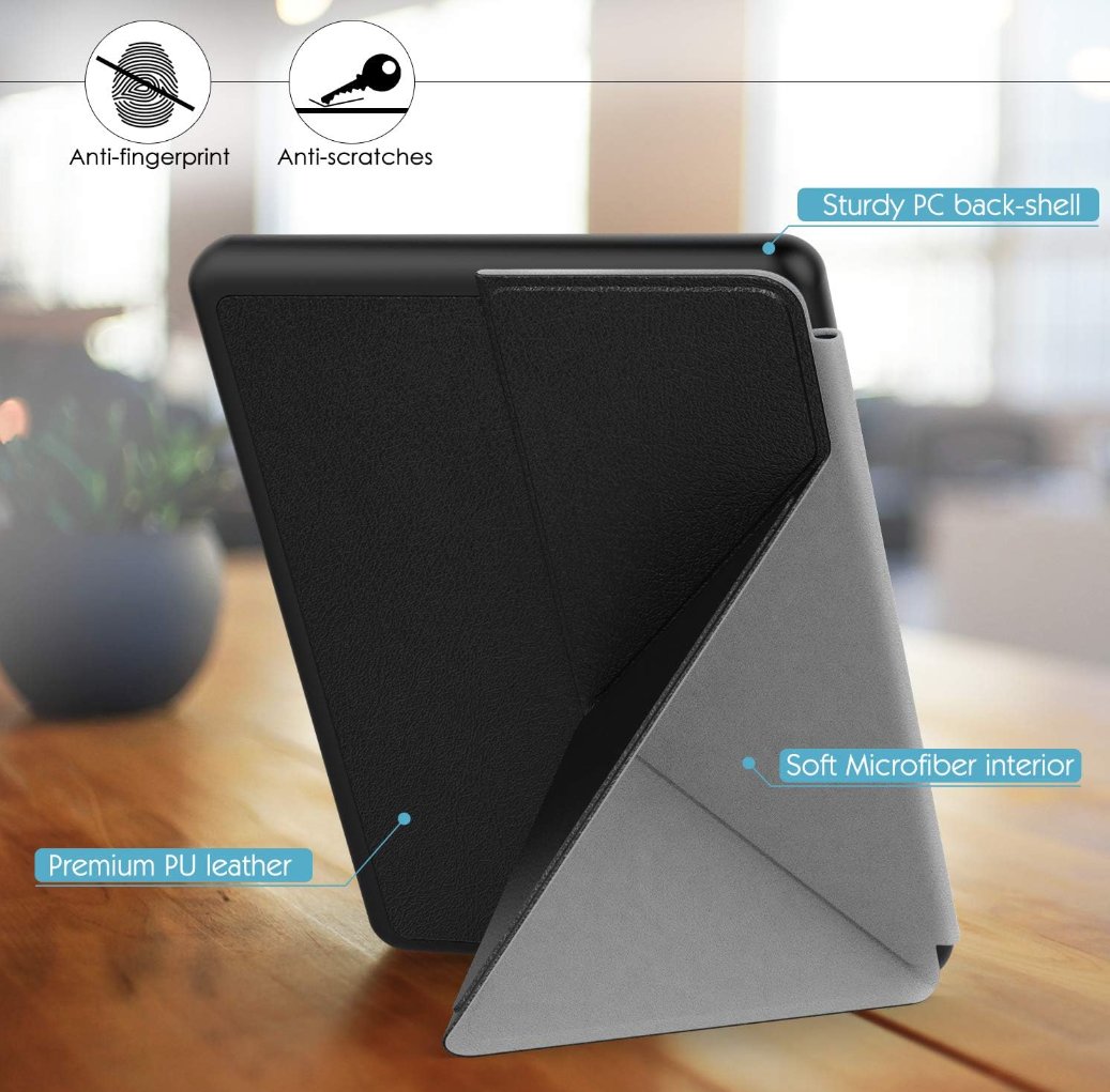 Origami Durable Lock OR56 - púzdro pre Amazon Kindle 2019/2020, magnet, stojan - čierne