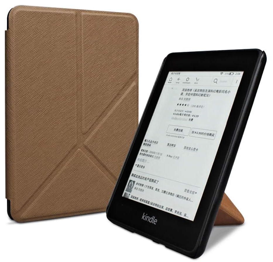 Origami Durable Lock OR57 - púzdro pre Amazon Kindle 2019/2020, magnet, stojan - hnedé
