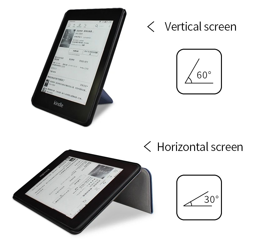Origami Durable Lock OR57 - púzdro pre Amazon Kindle 2019/2020, magnet, stojan - hnedé