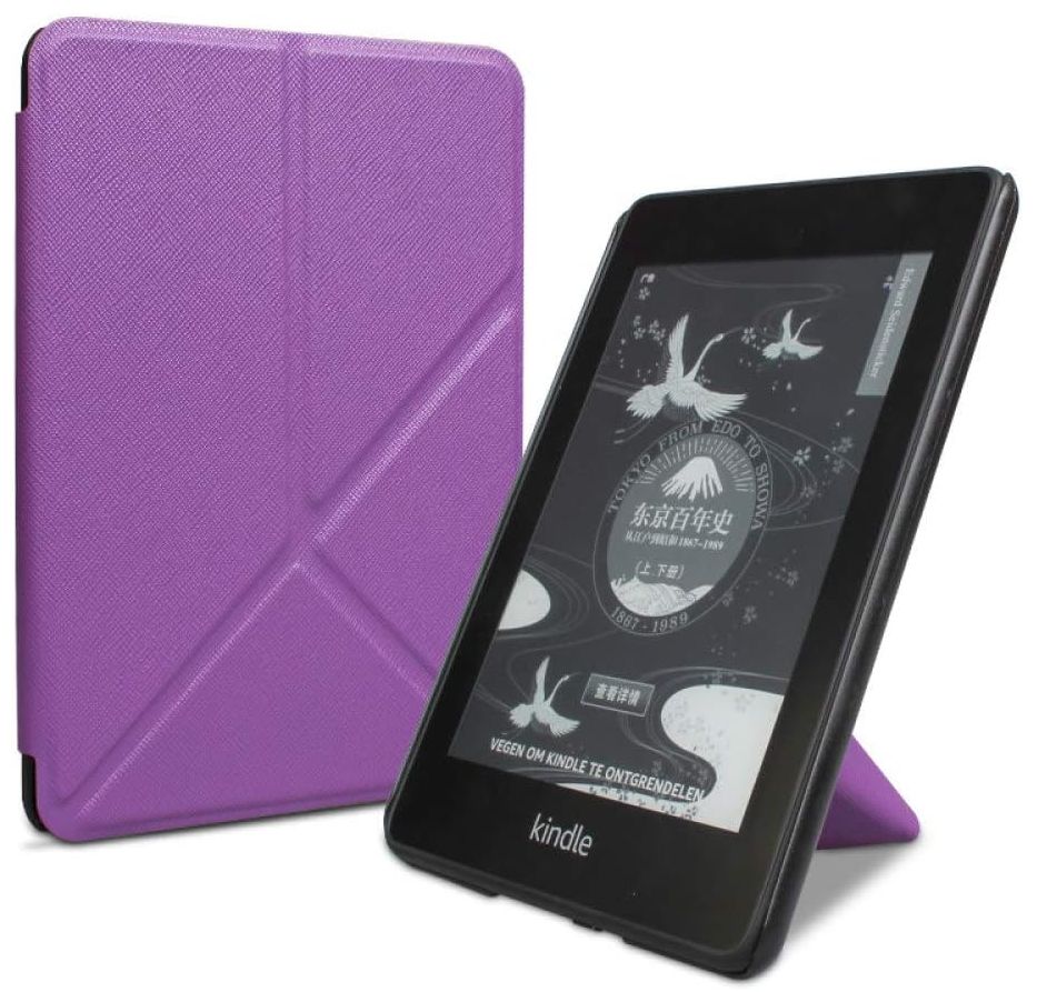 Origami Durable Lock OR59 - púzdro pre Amazon Kindle 2019/2020, magnet, stojan - fialové